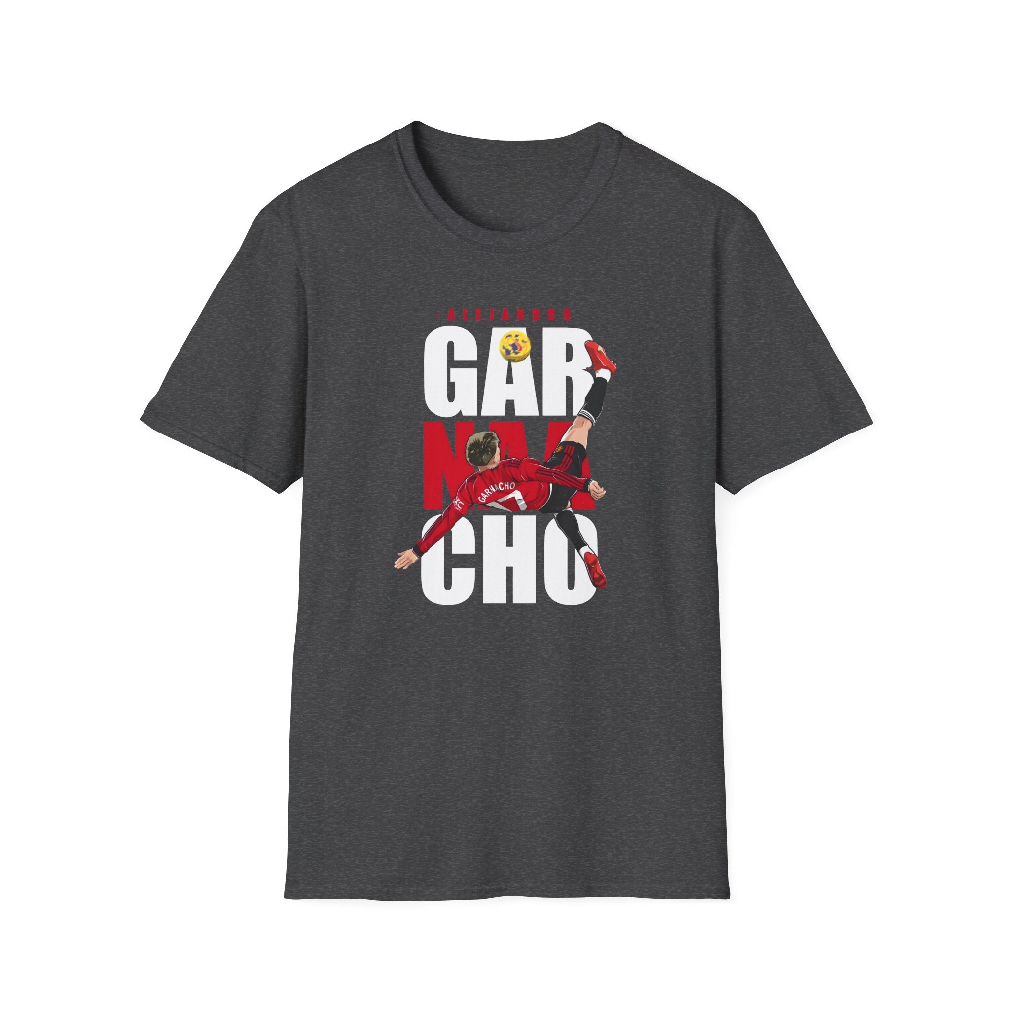 Garnacho T-Shirt with Overhead Kick Goal, United Fans Tee