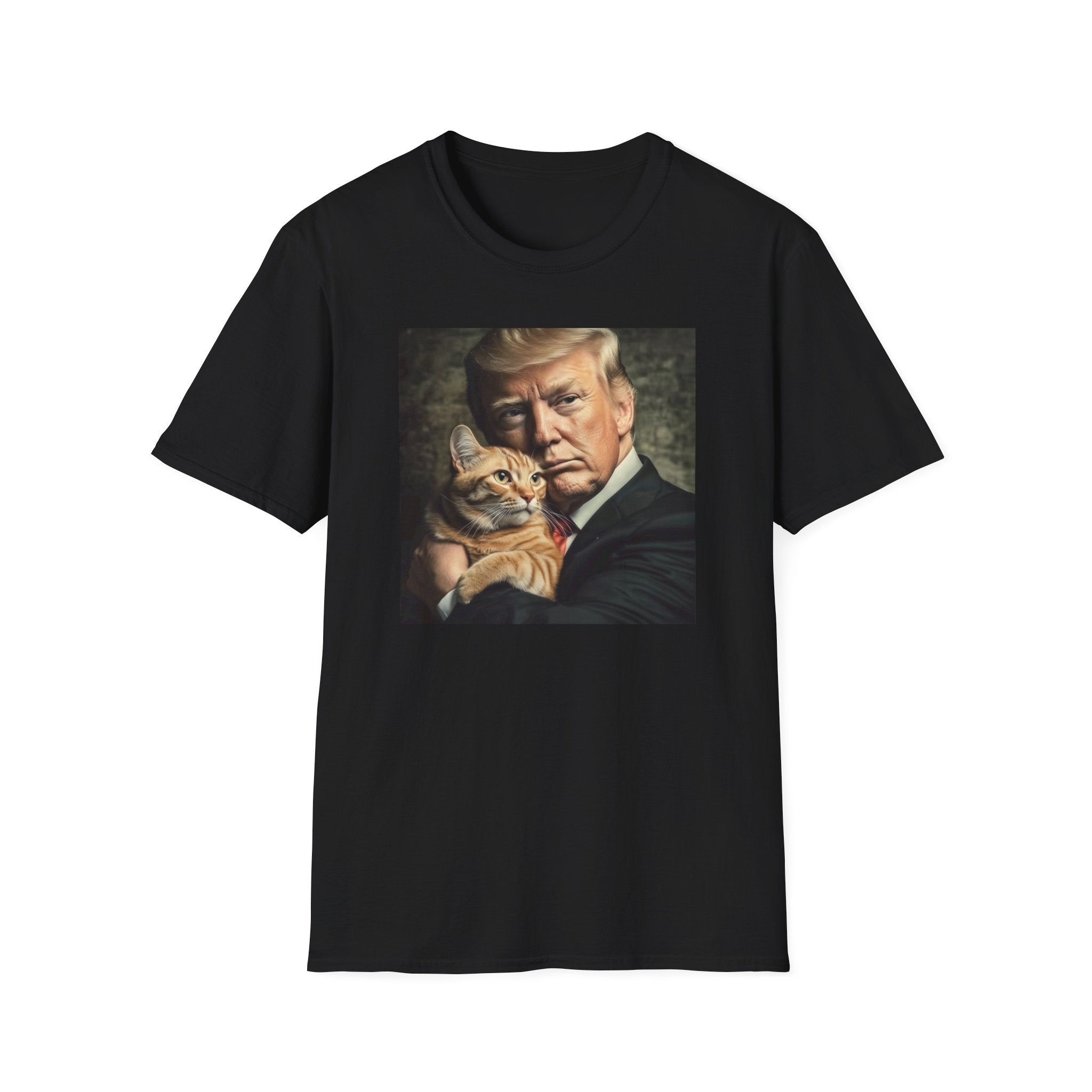 Funny Trump Shirt - Holding a Cat | Perfect White Elephant Christmas gift