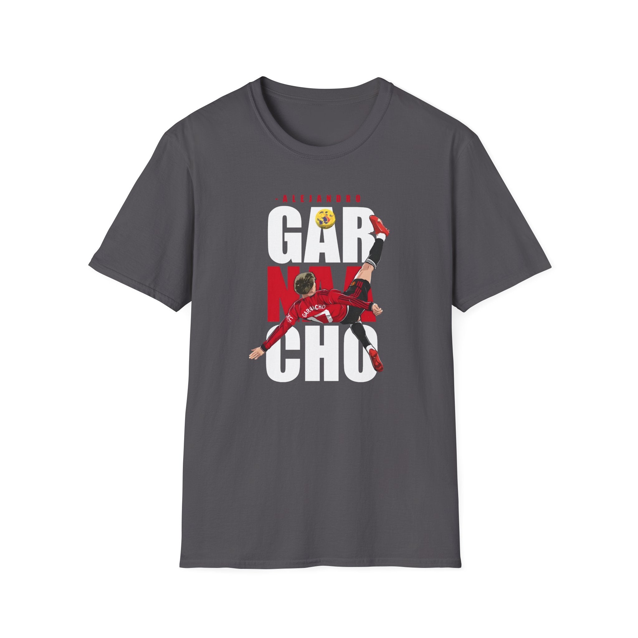 Garnacho T-Shirt with Overhead Kick Goal, United Fans Tee