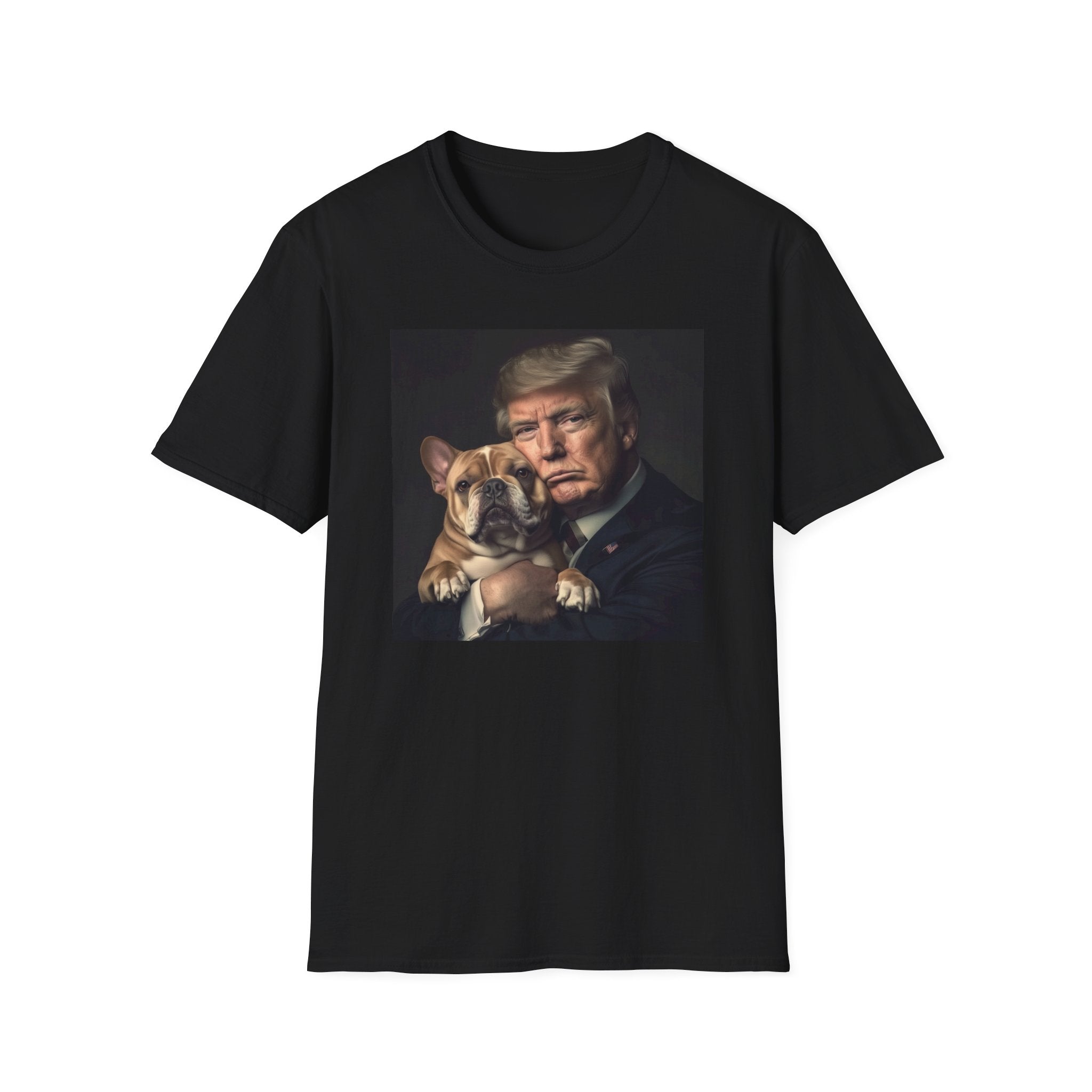 Funny Trump Shirt - Holding a Dog | Perfect White Elephant Christmas gift