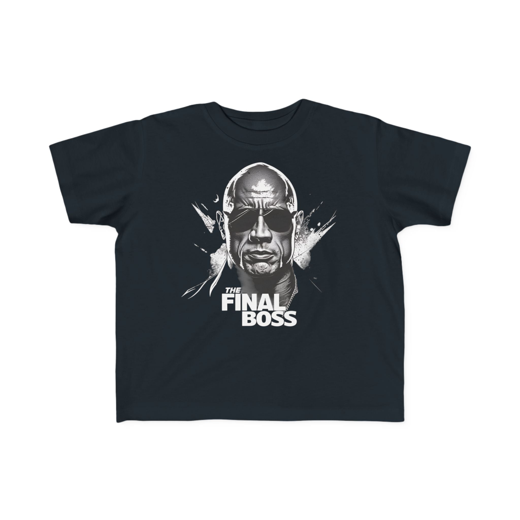 The Rock Final Boss Toddler's Fine Jersey Tee - Soft Cotton Shirt