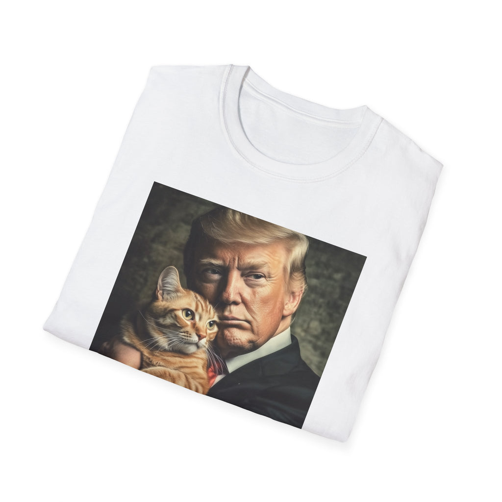 Funny Trump Shirt - Holding a Cat | Perfect White Elephant Christmas gift