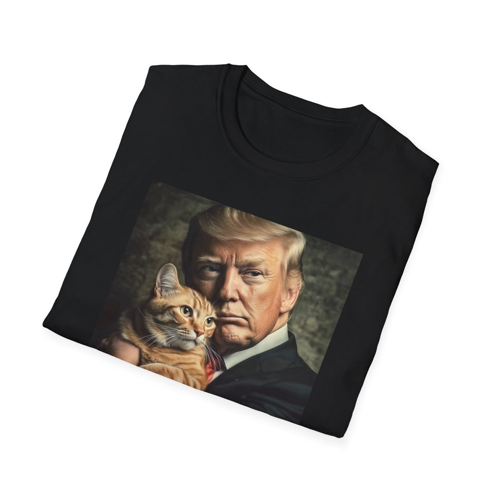 Funny Trump Shirt - Holding a Cat | Perfect White Elephant Christmas gift
