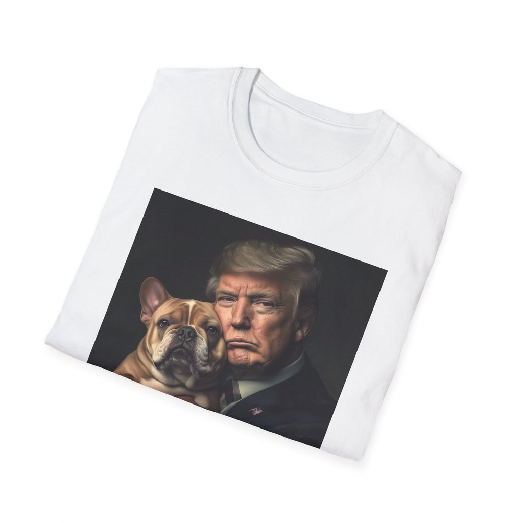Funny Trump Shirt - Holding a Dog | Perfect White Elephant Christmas gift