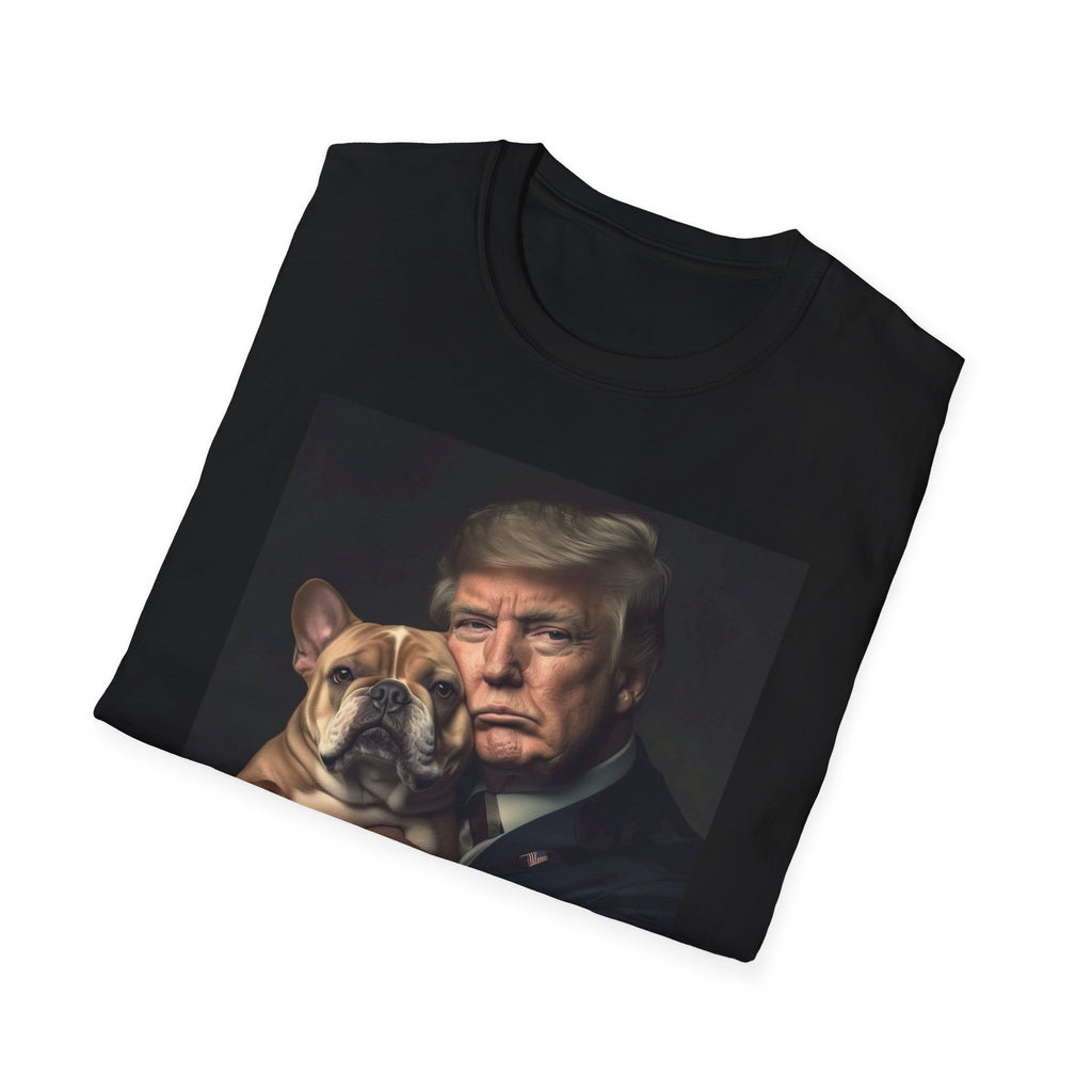 Funny Trump Shirt - Holding a Dog | Perfect White Elephant Christmas gift