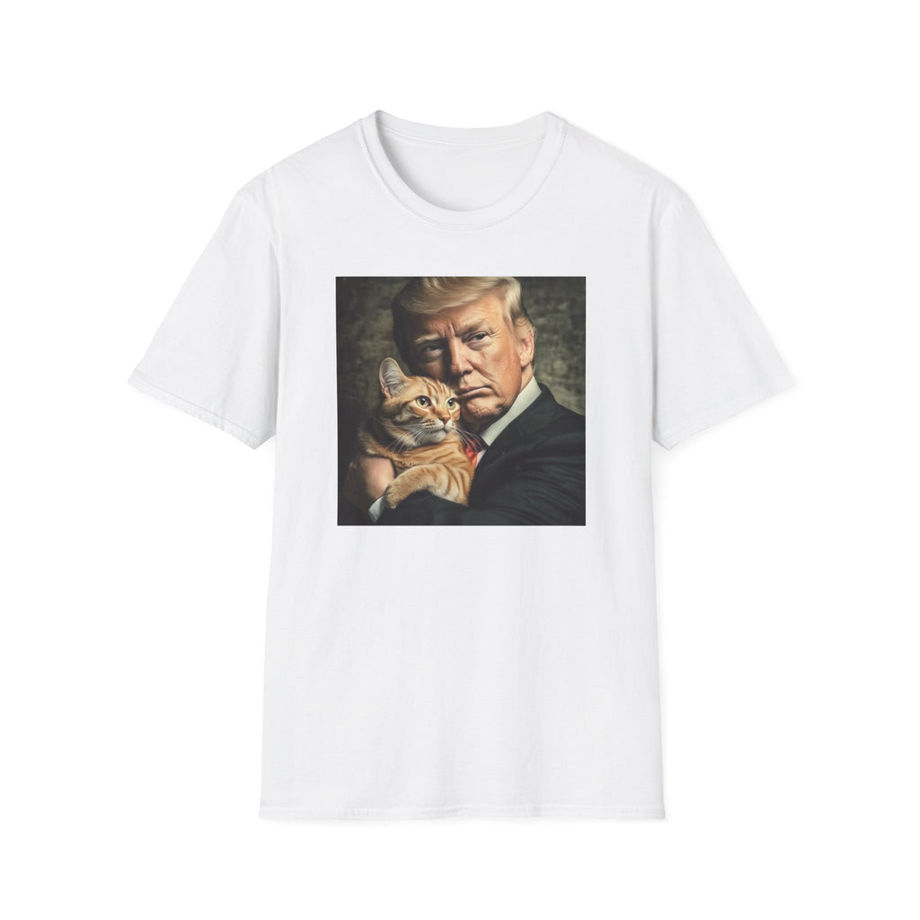 Funny Trump Shirt - Holding a Cat | Perfect White Elephant Christmas gift