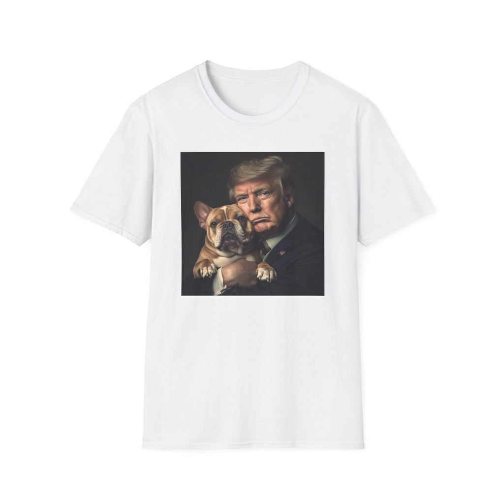 Funny Trump Shirt - Holding a Dog | Perfect White Elephant Christmas gift