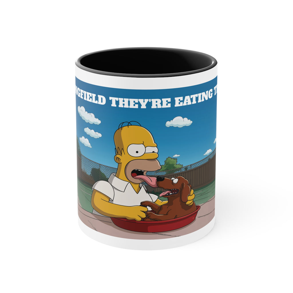 In Springfield They're Eating the Dogs Mug | Funny Trump Mug | White Elephant Gift Idea