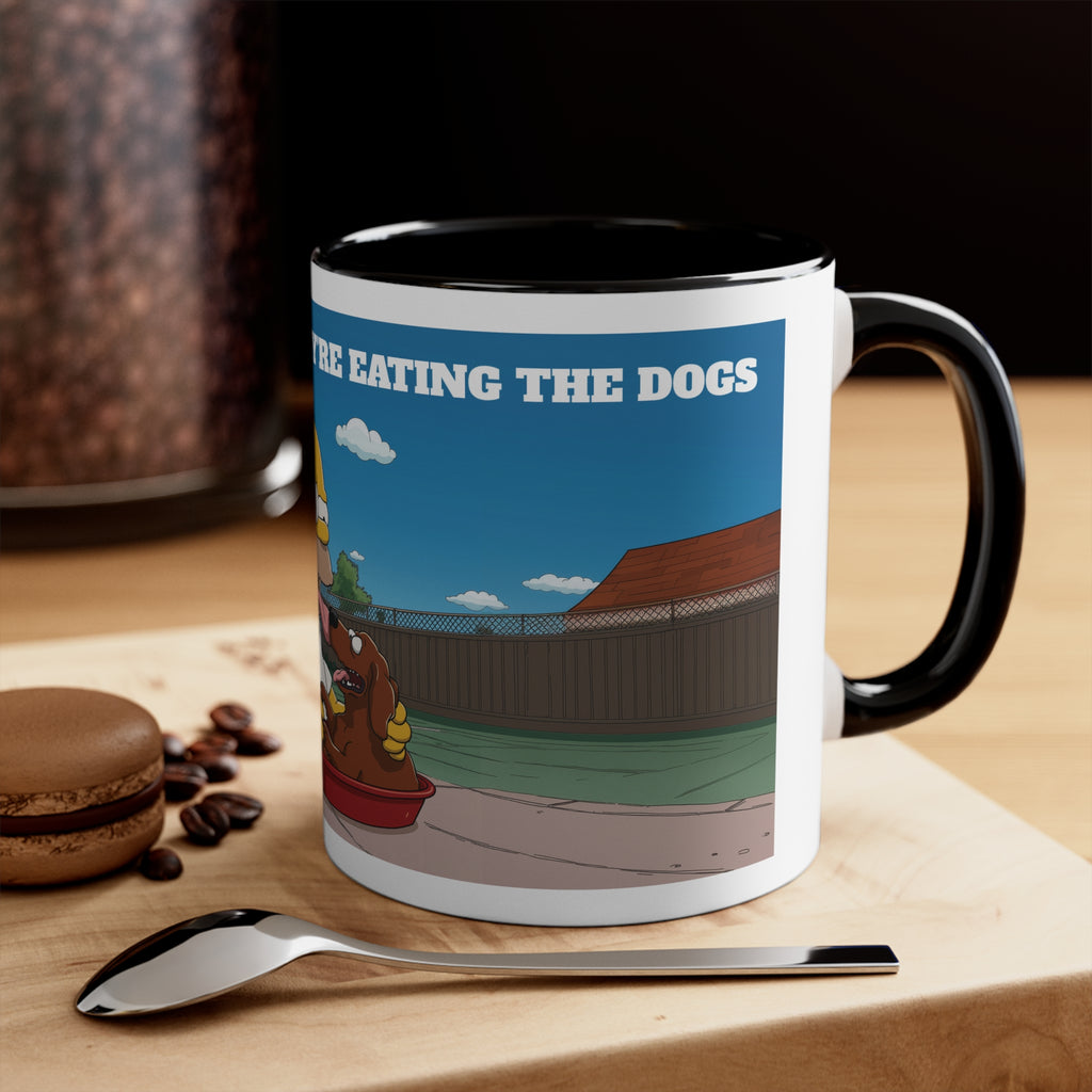 In Springfield They're Eating the Dogs Mug | Funny Trump Mug | White Elephant Gift Idea