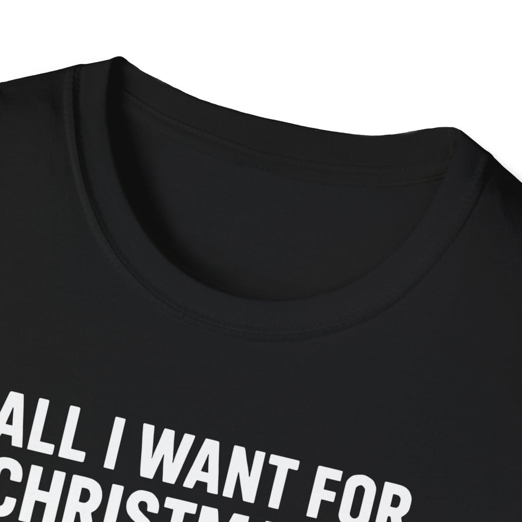 All I Want For Christmas Is Woooooo! T-Shirt – Funny Nature Boy Wrestling Fan Holiday Tee – 16-Time Champion Xmas Gift